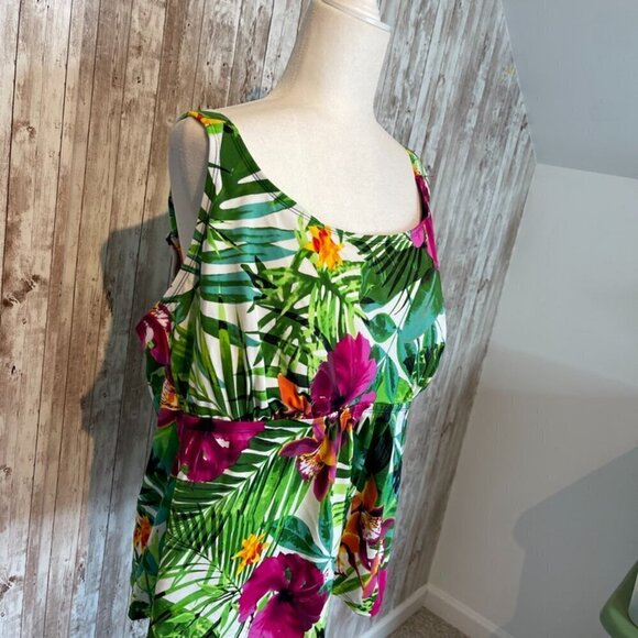 Swimsuits for All Tropical Bathing Suit Top size 24 - Picture 2 of 5